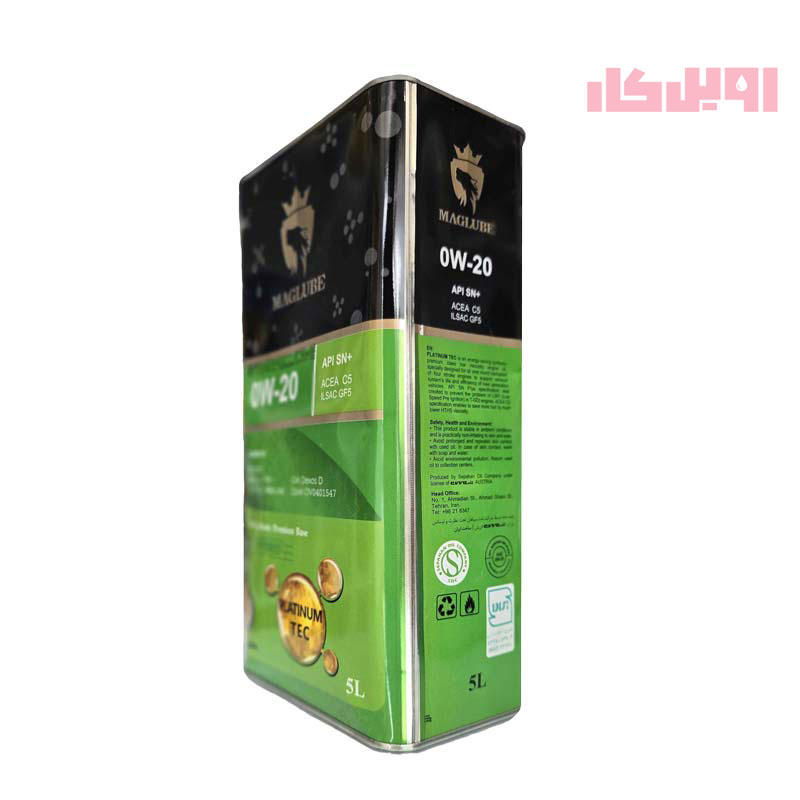 روغن موتور مگلوب PLATINUM TEC 0W-20 SN