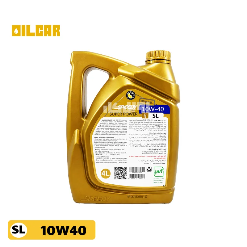روغن موتور اسپیدی Super Power 10W40 SL حجم 4 لیتر