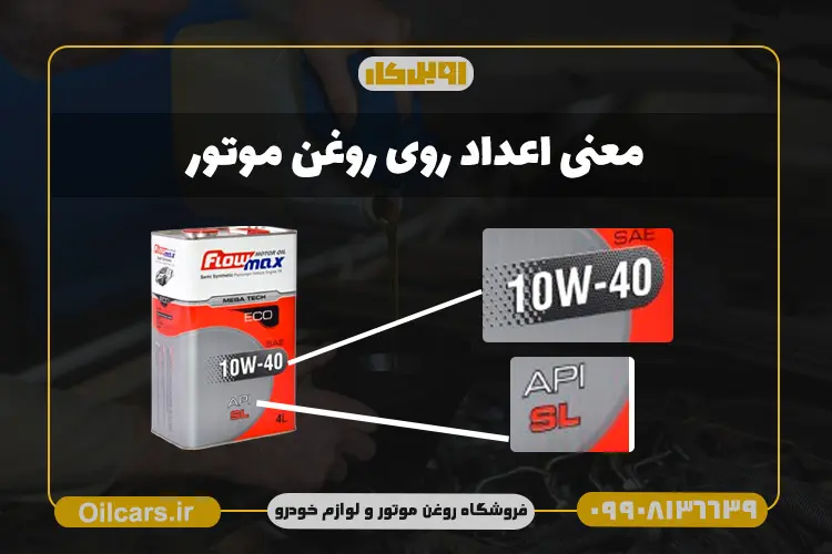 معنی اعداد روغن موتور